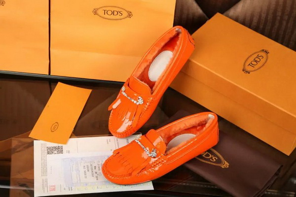 TODS Loafers Lined with fur Women--005